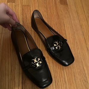Tory Burch Miller Metal-Logo Loafer, Leather